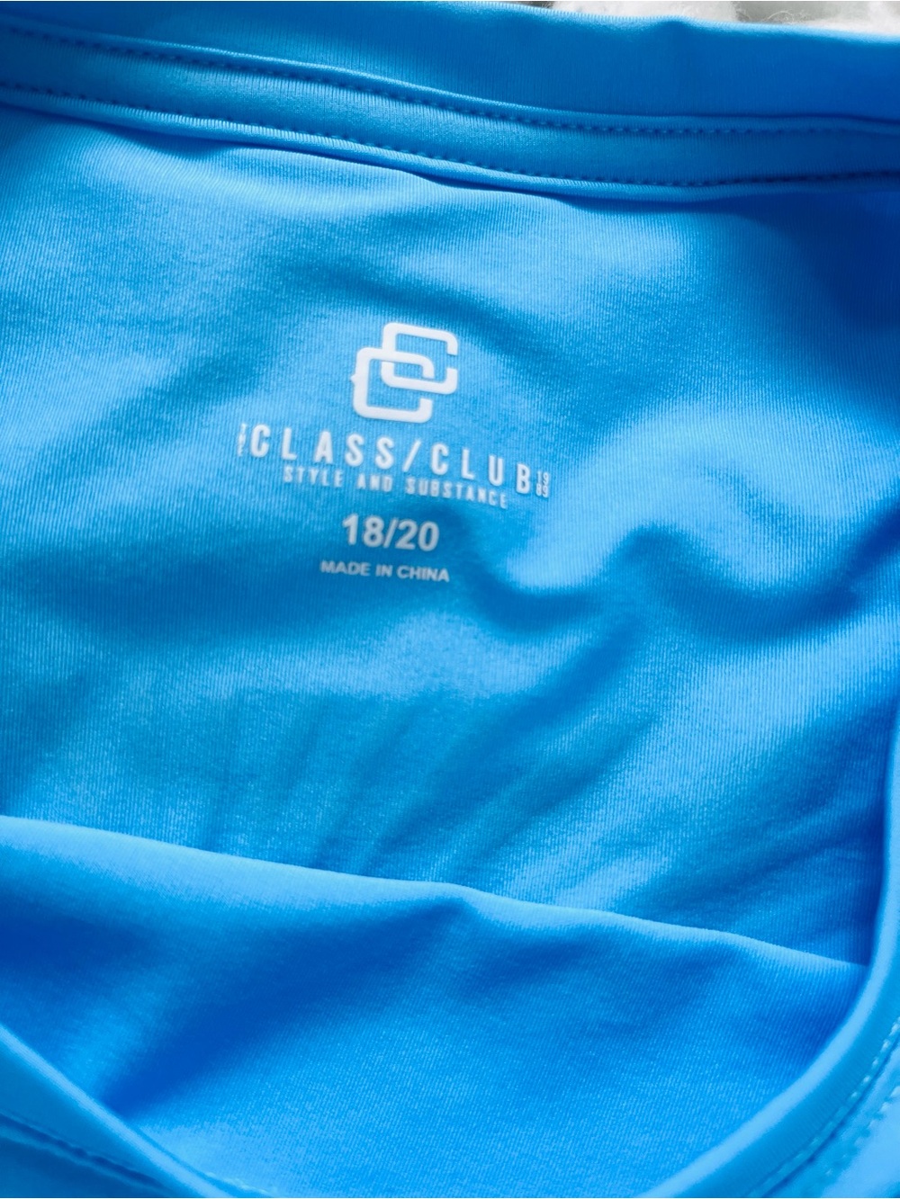 Class Club Bright Blue Performance Top - Picture 3 of 4